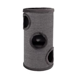 Lionto 70cm Kratztonne Mit Sisal Kratzturm Grau