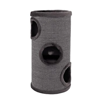 Lionto 70cm Kratztonne Mit Sisal Kratzturm Grau 3 Lionto 70cm Kratztonne Mit Sisal Kratzturm Grau