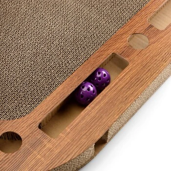 Canadian Cat Company Katzenspielplatz PlayPlate Braun 4 Canadian Cat Company Katzenspielplatz PlayPlate Braun – Bild 2