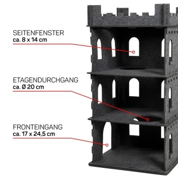 Wagner Canadian Cat Company Filz Katzenburg Felty Fort 5 Wagner Canadian Cat Company Filz Katzenburg Felty Fort – Bild 3
