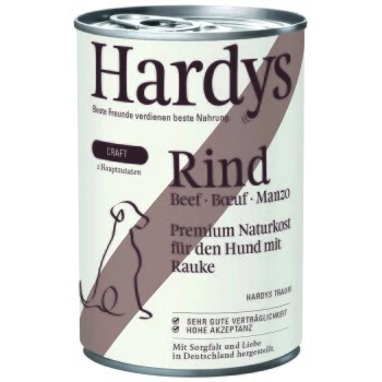 HARDYS Craft Hypoallergen 6x400g Rind & Rauke 3 HARDYS Craft Hypoallergen 6x400g Rind & Rauke