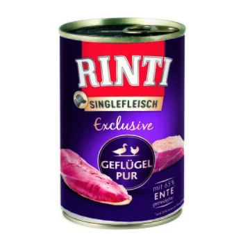 RINTI Singlefleisch Exclusive Geflügel Pur 12x400g 3 RINTI Singlefleisch Exclusive Geflügel Pur 12x400g