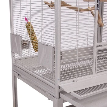 Montana Cages Vogelkäfig New Madeira Double Hellgrau 7 Montana Cages Vogelkäfig New Madeira Double Hellgrau – Bild 5