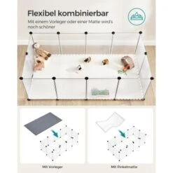 SONGMICS 2er Set XL Freigehege Mit Bodenplatten Weiß -Tierbedarfs Rabatt Geschäft 3423f3d74af678540e707f238d8e7db240b7c957 1651632 de DE 3990a584894f56e4e49faf976a0bbb535c710ecc9iPSRL
