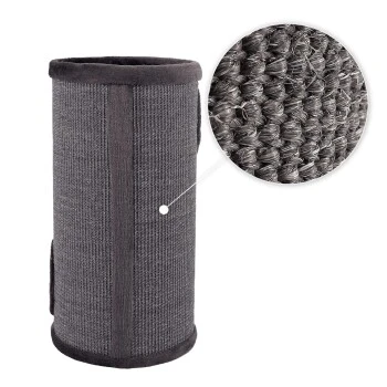 Lionto 70cm Kratztonne Mit Sisal Kratzturm Grau 6 Lionto 70cm Kratztonne Mit Sisal Kratzturm Grau – Bild 4