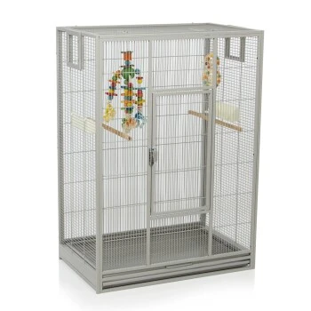 Montana Cages Vogelkäfig Melbourne 80 Hellgrau 3 Montana Cages Vogelkäfig Melbourne 80 Hellgrau