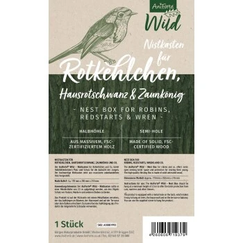 Aniforte Wild Nistkasten Für Rotkehlchen 7 Aniforte Wild Nistkasten Für Rotkehlchen – Bild 5