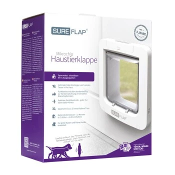SureFlap Sure Flap Mikrochipgesteuerte Haustierklappe Weiß 4 SureFlap Sure Flap Mikrochipgesteuerte Haustierklappe Weiß – Bild 2