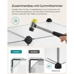 SONGMICS Freigehege Mit Bodenplatten Weiß 1,25 M, 63 Cm, 42 Cm 17 SONGMICS Freigehege Mit Bodenplatten Weiß 1,25 M, 63 Cm, 42 Cm -Tierbedarfs Rabatt Geschäft 4393a2a6edebc56d5bbb1f19865f09d11d818d04 1651633 de DE b429fca587a8a131e364bd70fa6582e76f8cc1cbHs8I4F