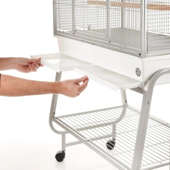 Montana Cages Voliere San Remo III Hellgrau 4 Montana Cages Voliere San Remo III Hellgrau – Bild 2