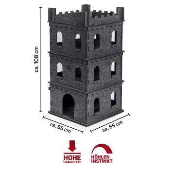 Wagner Canadian Cat Company Filz Katzenburg Felty Fort 4 Wagner Canadian Cat Company Filz Katzenburg Felty Fort – Bild 2