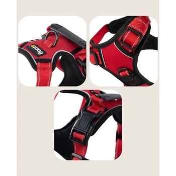 Lionto Hundegeschirr Rot S 8 Lionto Hundegeschirr Rot S – Bild 6