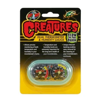 ZooMed Zoo Med Creatures Dual Thermometer And Humidity 3 ZooMed Zoo Med Creatures Dual Thermometer And Humidity