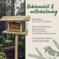 Aniforte Wild Futterhaus Mit Standfuß Für Wildvögel + 200g Futter -Tierbedarfs Rabatt Geschäft 73161bbc20be3ffd6b90f553cda599cfea67f250 1457293 de DE c58d372248c72575868ef6a62f04668a10f7849dKsLuvC