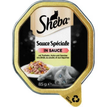 Sheba Sauce Spéciale Mit Truthahn, Huhn Und Gemüse 22 X 85g 3 Sheba Sauce Spéciale Mit Truthahn, Huhn Und Gemüse 22 X 85g