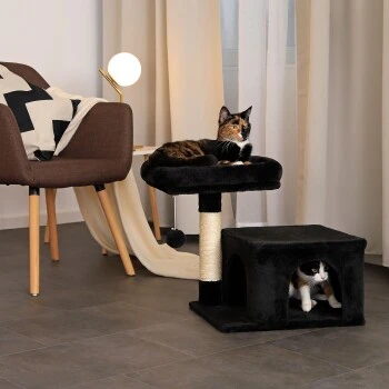 Lionto Kratzbaum 50 Cm Schwarz 5 Lionto Kratzbaum 50 Cm Schwarz – Bild 3