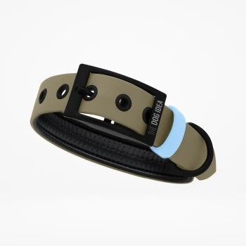 THE DOG IDEA Biothane Halsband Beige Hellblau S 3 THE DOG IDEA Biothane Halsband Beige Hellblau S