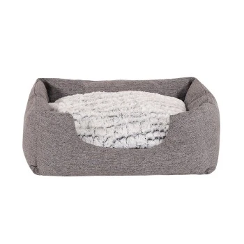 Lionto Hundebett Mit Wendekissen Meliert Grau S 3 Lionto Hundebett Mit Wendekissen Meliert Grau S