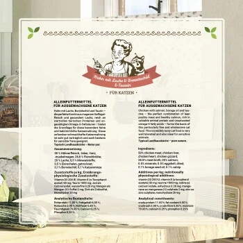 Betty's Landhausküche Frischebeutel Huhn Mit Lachs 12 X 100g Für Katze 8 Betty's Landhausküche Frischebeutel Huhn Mit Lachs 12 X 100g Für Katze – Bild 6