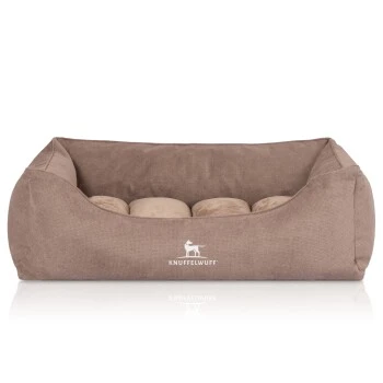 Knuffelwuff Orthopädisches Hundebett Mit Fächer-Wendekissen Baltimore Beige M-L 3 Knuffelwuff Orthopädisches Hundebett Mit Fächer-Wendekissen Baltimore Beige M-L