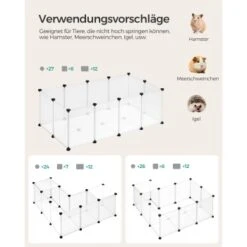 SONGMICS Freigehege Mit Bodenplatten Weiß 1,25 M, 63 Cm, 42 Cm 12 SONGMICS Freigehege Mit Bodenplatten Weiß 1,25 M, 63 Cm, 42 Cm -Tierbedarfs Rabatt Geschäft 8228847c7870c59db9b155223a88438372445133 1651633 de DE 89b9200d905c5800e5f67f92a3ef10b463c4afc10QtuQj