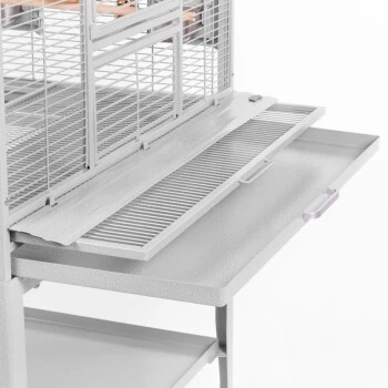 Montana Cages Vogelkäfig Madeira Single Hellgrau 5 Montana Cages Vogelkäfig Madeira Single Hellgrau – Bild 3