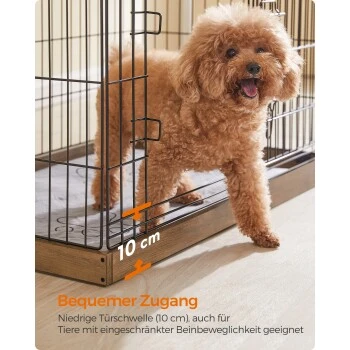 FEANDREA XXL Welpenauslauf Stahl-Gitter 92,5 Cm, 57,5 Cm, 64 Cm 8 FEANDREA XXL Welpenauslauf Stahl-Gitter 92,5 Cm, 57,5 Cm, 64 Cm – Bild 6