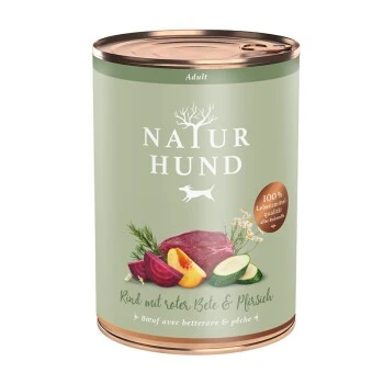 NATUR HUND NATURHUND Adult Getreidefrei 6x400g Rind Mit Roter Bete & Pfirsich 3 NATUR HUND NATURHUND Adult Getreidefrei 6x400g Rind Mit Roter Bete & Pfirsich