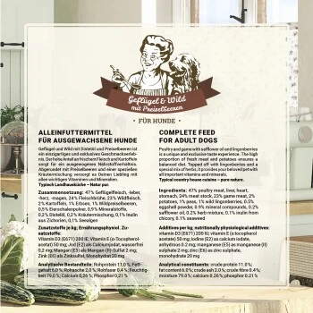 Betty's Landhausküche Wild & Geflügel 6 X 400g Für Hund 7 Betty's Landhausküche Wild & Geflügel 6 X 400g Für Hund – Bild 5