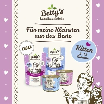 Betty's Landhausküche Frischebeutel Kitten Huhn & Pute 12 X 100g Für Katze 5 Betty's Landhausküche Frischebeutel Kitten Huhn & Pute 12 X 100g Für Katze – Bild 3