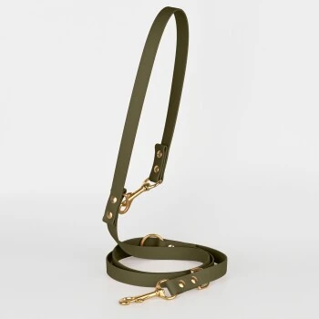 THE DOG IDEA Biothane Hundeleine Gold Khaki 4 THE DOG IDEA Biothane Hundeleine Gold Khaki – Bild 2