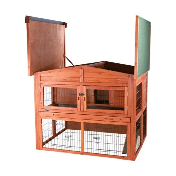 Trixie Natura Kleintierstall XL Mit Freilaufgehege 4 Trixie Natura Kleintierstall XL Mit Freilaufgehege – Bild 2