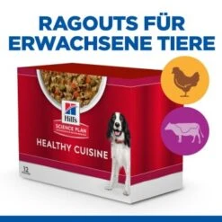Hill's Science Plan Healthy Cuisine Adult Chicken & Beef Ragout 12x90 G -Tierbedarfs Rabatt Geschäft be04c1656955d5406255766d077af4b29910a0cd 1386414 de DE hills 2