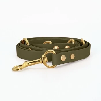 THE DOG IDEA Biothane Hundeleine Gold Khaki 3 THE DOG IDEA Biothane Hundeleine Gold Khaki