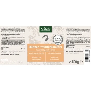 Aniforte Hühner Wohlfühlkräuter 0,5kg 4 Aniforte Hühner Wohlfühlkräuter 0,5kg – Bild 2