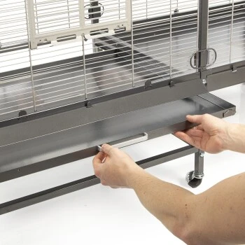 Montana Cages Voliere Paradiso 150 Hellgrau/ Dunkelgrau 5 Montana Cages Voliere Paradiso 150 Hellgrau/ Dunkelgrau – Bild 3