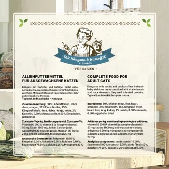 Betty's Landhausküche Mit Känguru & Kartoffel 6 X 200g Für Katze 8 Betty's Landhausküche Mit Känguru & Kartoffel 6 X 200g Für Katze – Bild 6