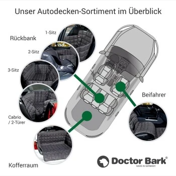 Doctor Bark Autoschondecke Rückbank 1-Sitz Schwarz S 9 Doctor Bark Autoschondecke Rückbank 1-Sitz Schwarz S – Bild 7