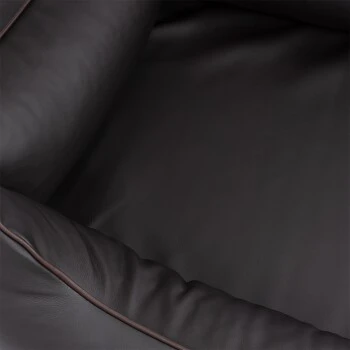 Knuffelwuff Orthopädisches Hundebett Montana Aus Kunstleder Schwarz M-L 4 Knuffelwuff Orthopädisches Hundebett Montana Aus Kunstleder Schwarz M-L – Bild 2