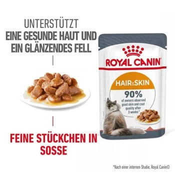 ROYAL CANIN Hair & Skin 12x85g In Soße 3 ROYAL CANIN Hair & Skin 12x85g In Soße
