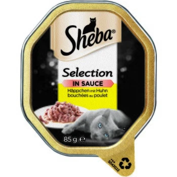 Sheba Schale Selection In Sauce Häppchen Mit Huhn 22 X 85g 3 Sheba Schale Selection In Sauce Häppchen Mit Huhn 22 X 85g